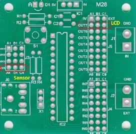 M28 PICAXE board connection